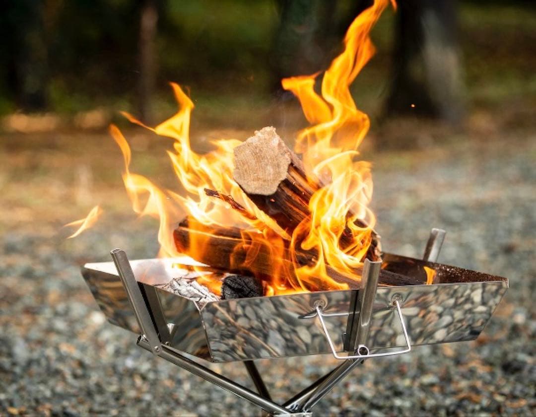 UNIFLAME ファイヤグリル+焼き網+ヘビーロストル+収納ケース+鉄板セット