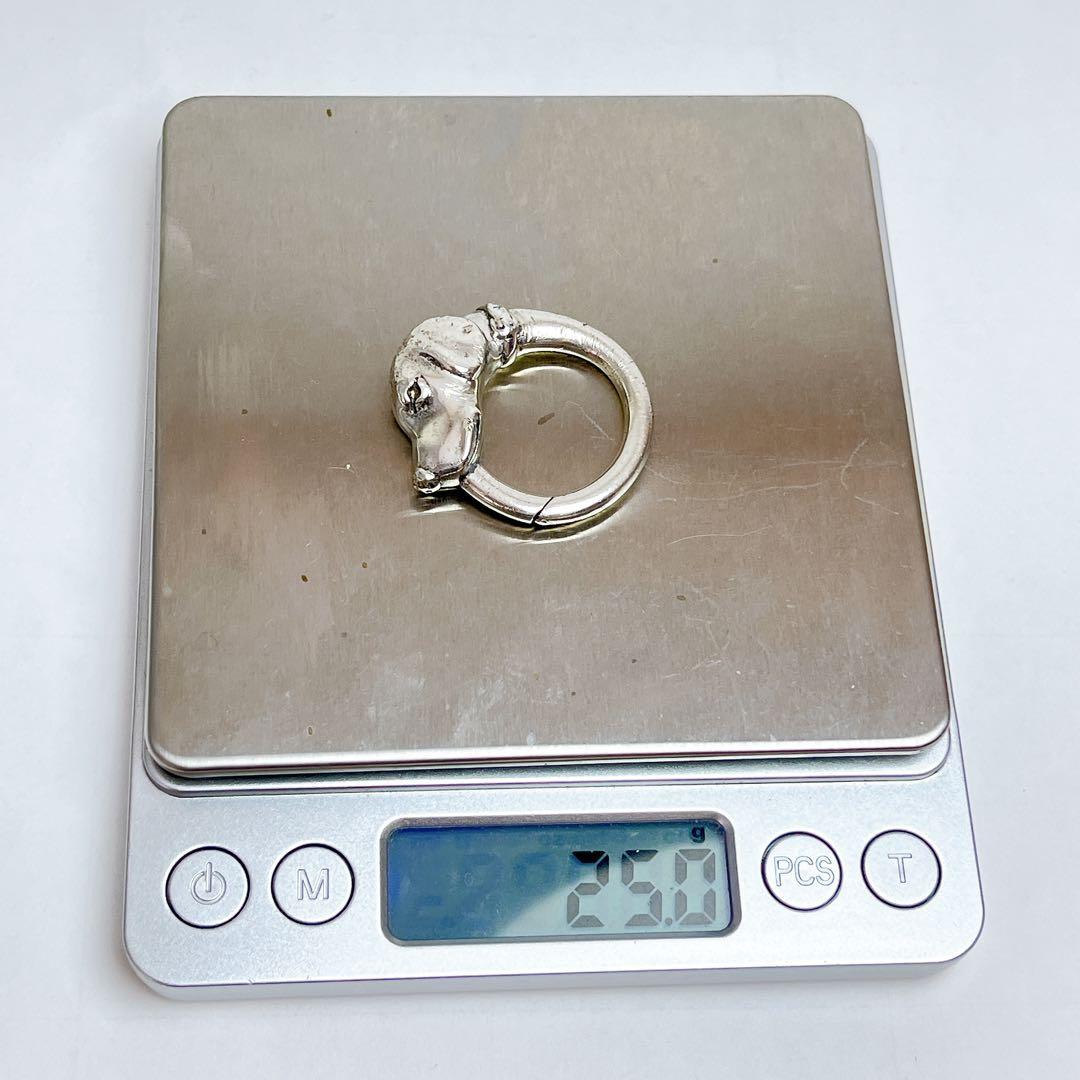 ティファニー　ヴィンテージ　ドッグ　ヘッド　キーリング　925