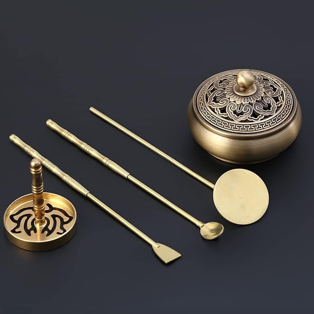真鍮お香作りキット DIY お香型 真鍮お香ツールセット ホームヨガ 瞑想用