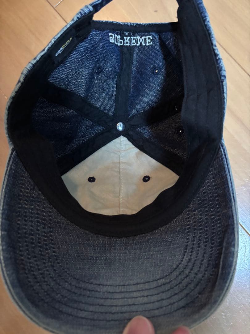 シャプリームデニムキャップ　Sロゴ