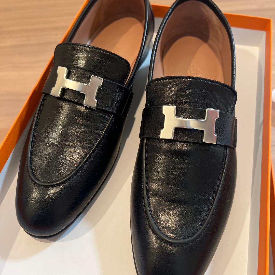 HERMES エルメス ローファー 箱 保存袋つき