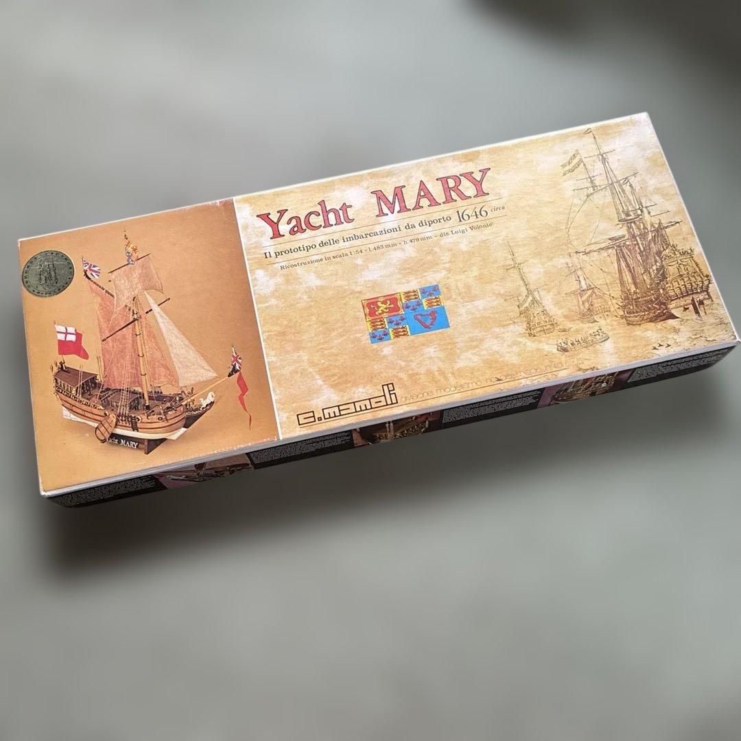 希少レア　C.MAMOLI マモリ社 Yacht MARY 木製帆船組立キット