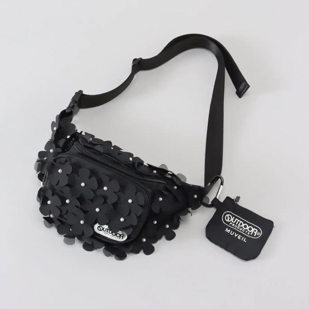 極美品✨MUVEILミュベール×アウトドアプロダクツ コラボ ウエストポーチ 黒