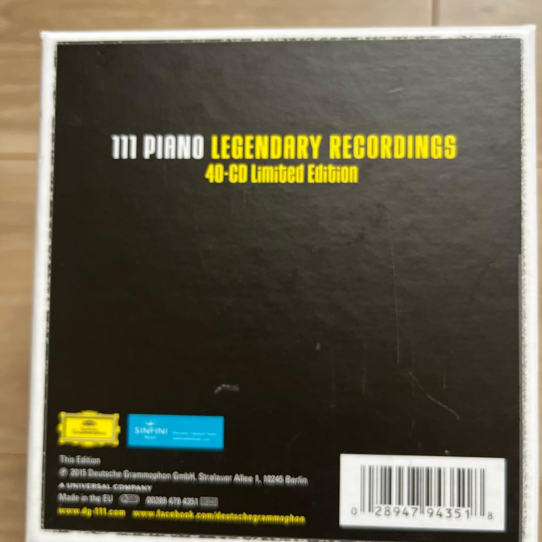 廃盤　111 THE PIANO LEGENDARY RECORDINGS