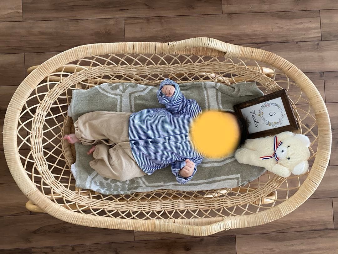 専用‼︎かわに〜ふ様　籐　ベビーベッド　ベビー家具　アンティーク