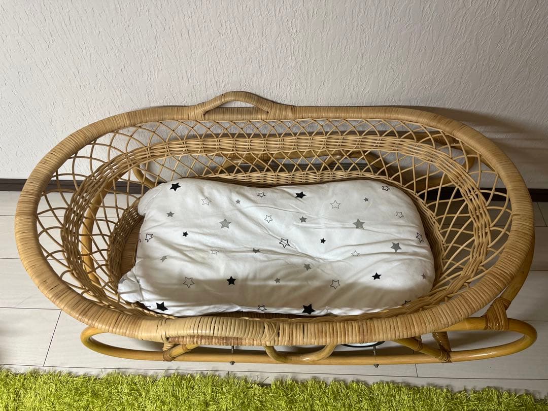 専用‼︎かわに〜ふ様　籐　ベビーベッド　ベビー家具　アンティーク