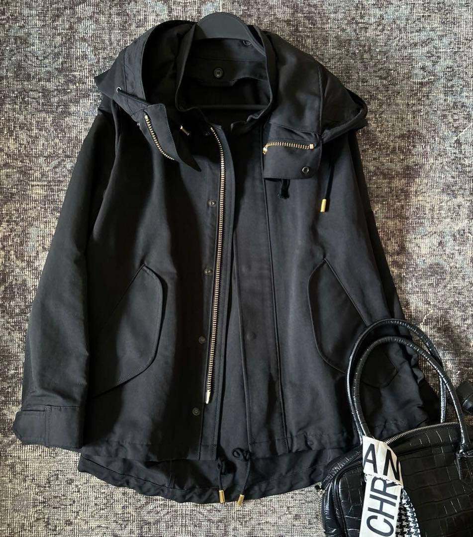 美✨ユナイテッドアローズ別注 The Reracs 34 黒 モッズコート