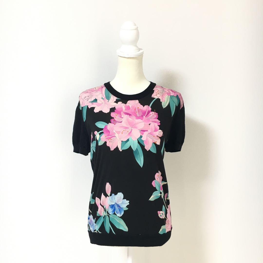 近年美品　LEONARD レオナール シルク　ニット　アンサンブル　カーディガン