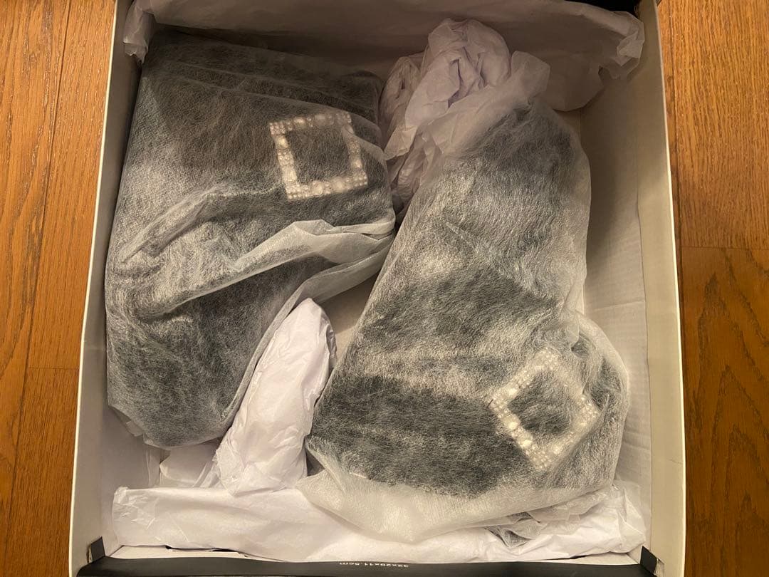 プラスダイアナ　＋diana 【軽量】厚底エコファーブーツ　ブラック　新品