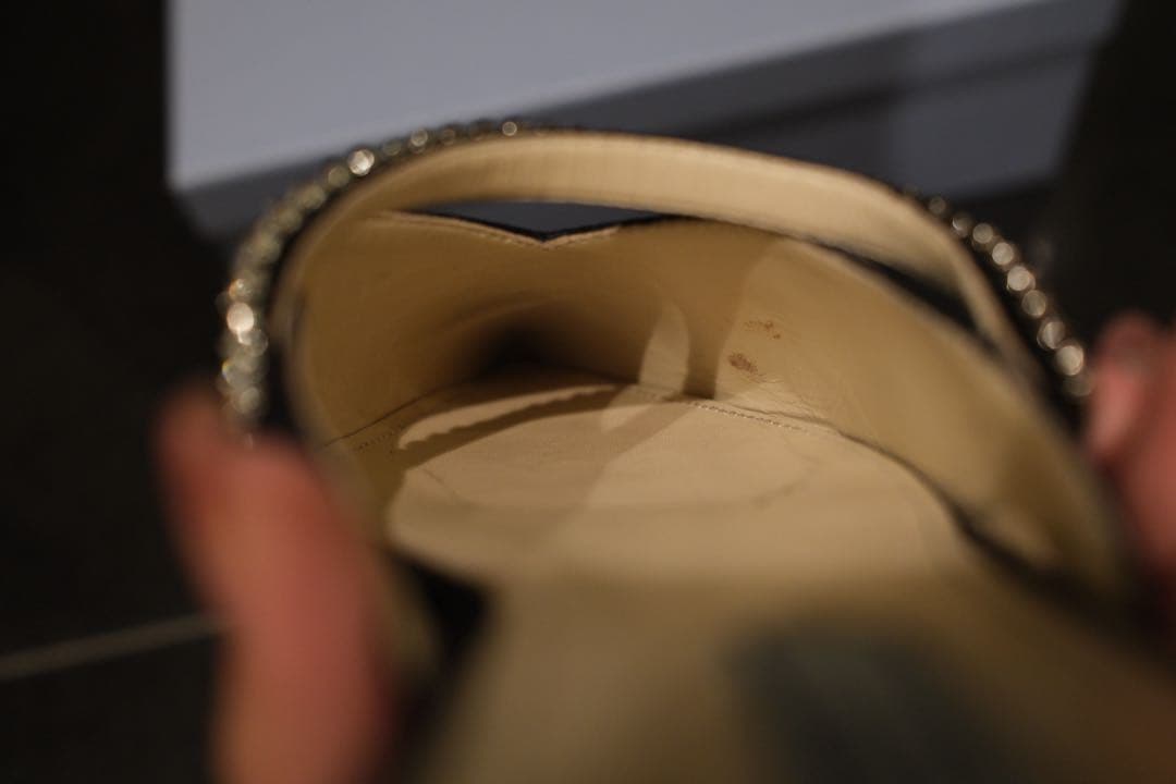 PRADA ビジュー付きミュール 37.5サイズ