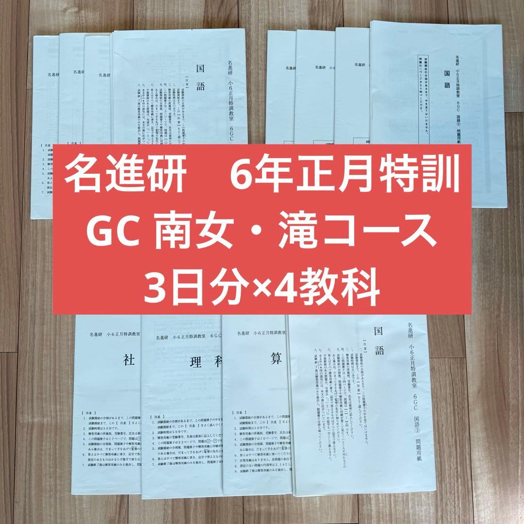 名進研 小6 正月特訓 GCコース