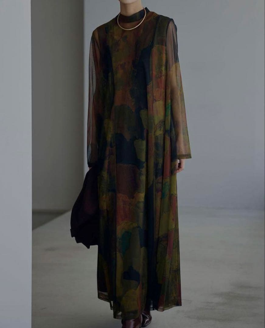 Ameri VINTAGE UND GYPSUM ART DRESS タグなし