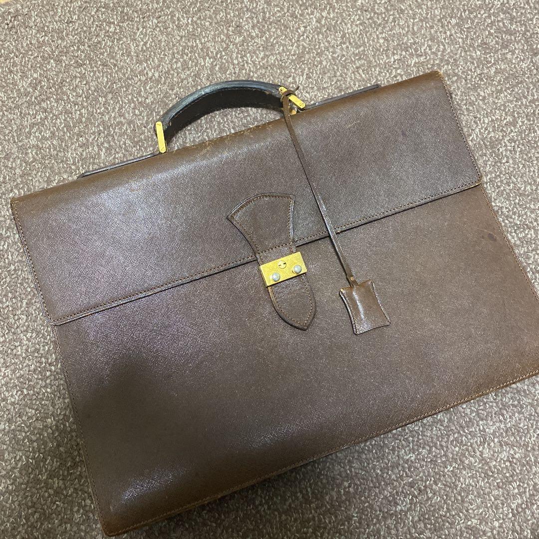 【早い者勝ち】Valextra型　レザー ブリーフケース