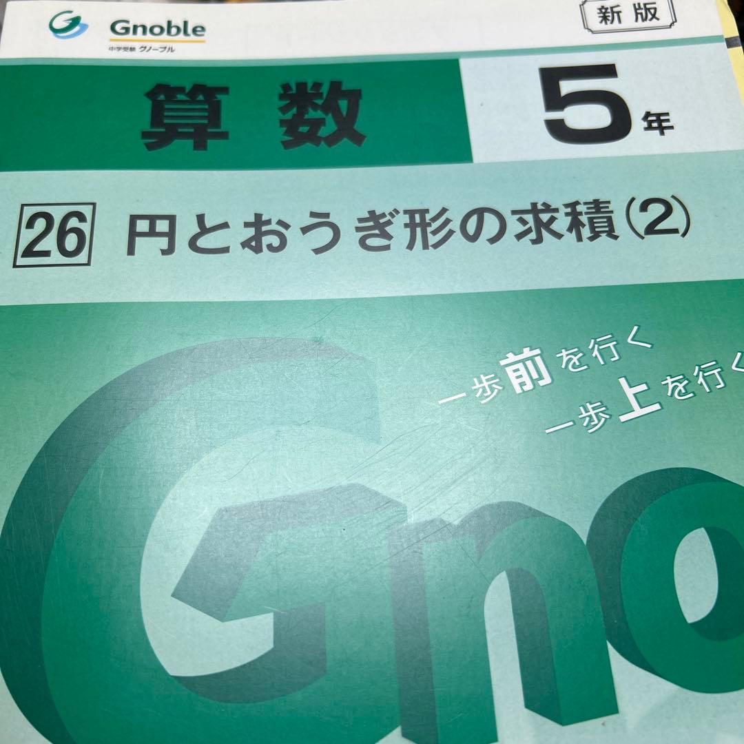 ⑳q 新版❣️自宅保管未使用　グノーブル　5年グノワークアウト算数　gnoble
