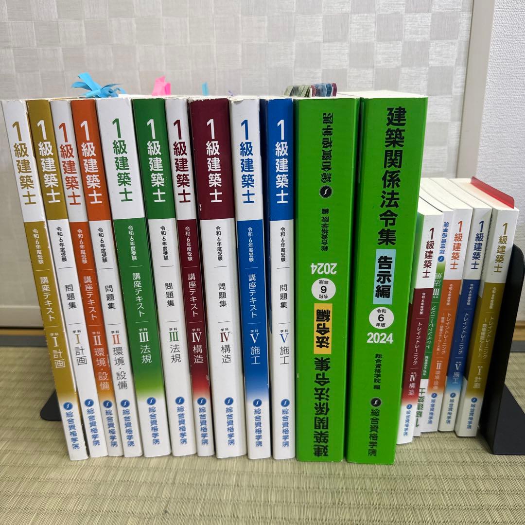 令和６年度　一級建築士　学科　学習セット