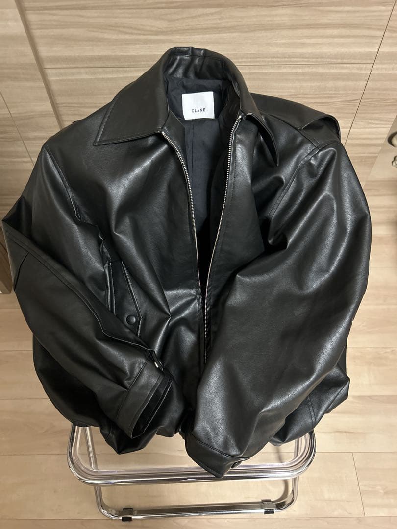 ジャケット・アウター FAKE LEATHER BALLOON JACKET