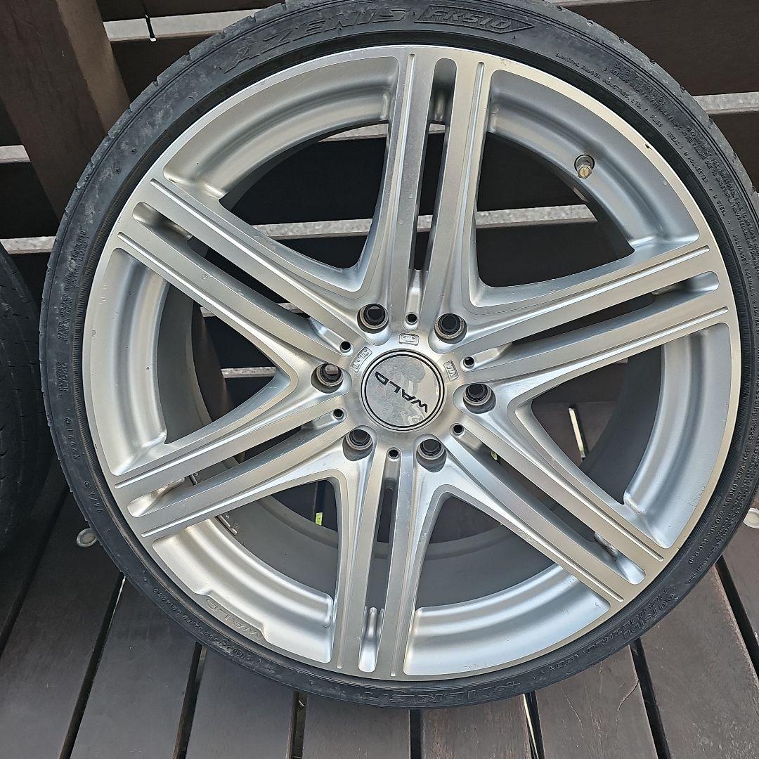 20インチ シルバー 5スポークホイールセット