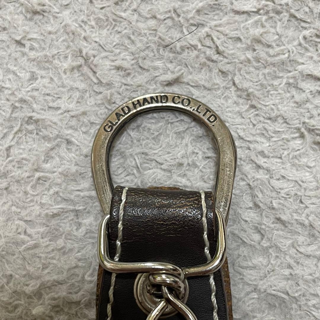 GLAD HAND ウォレットチェーン　キーチェーン　レザー　刻印　箱付き