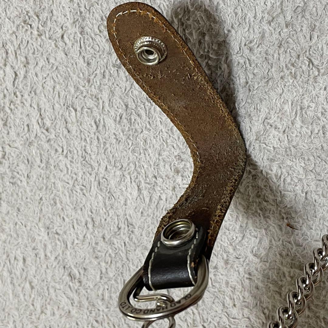 GLAD HAND ウォレットチェーン　キーチェーン　レザー　刻印　箱付き