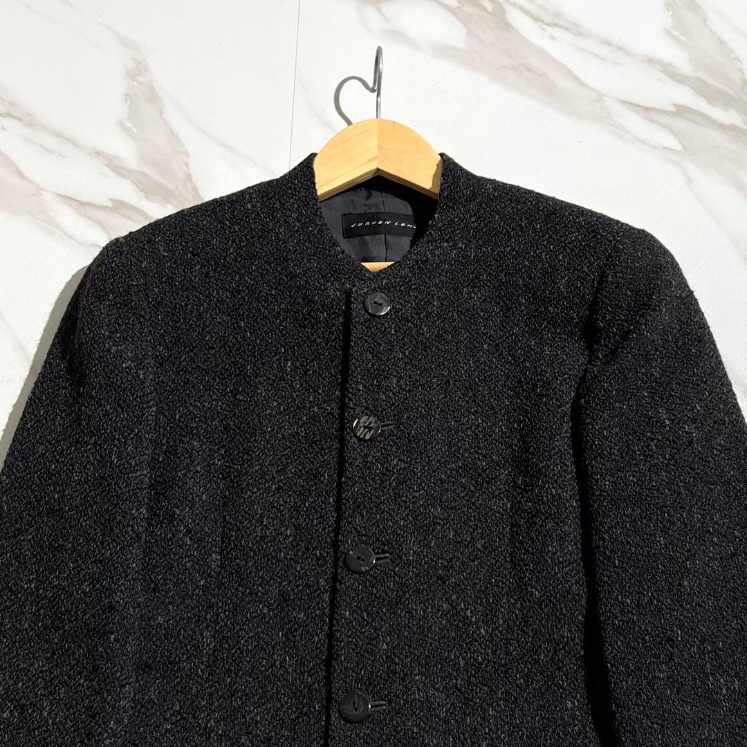 入手困難✨ アルパカ素材 ヨーガンレール ノーカラージャケット ブラック系