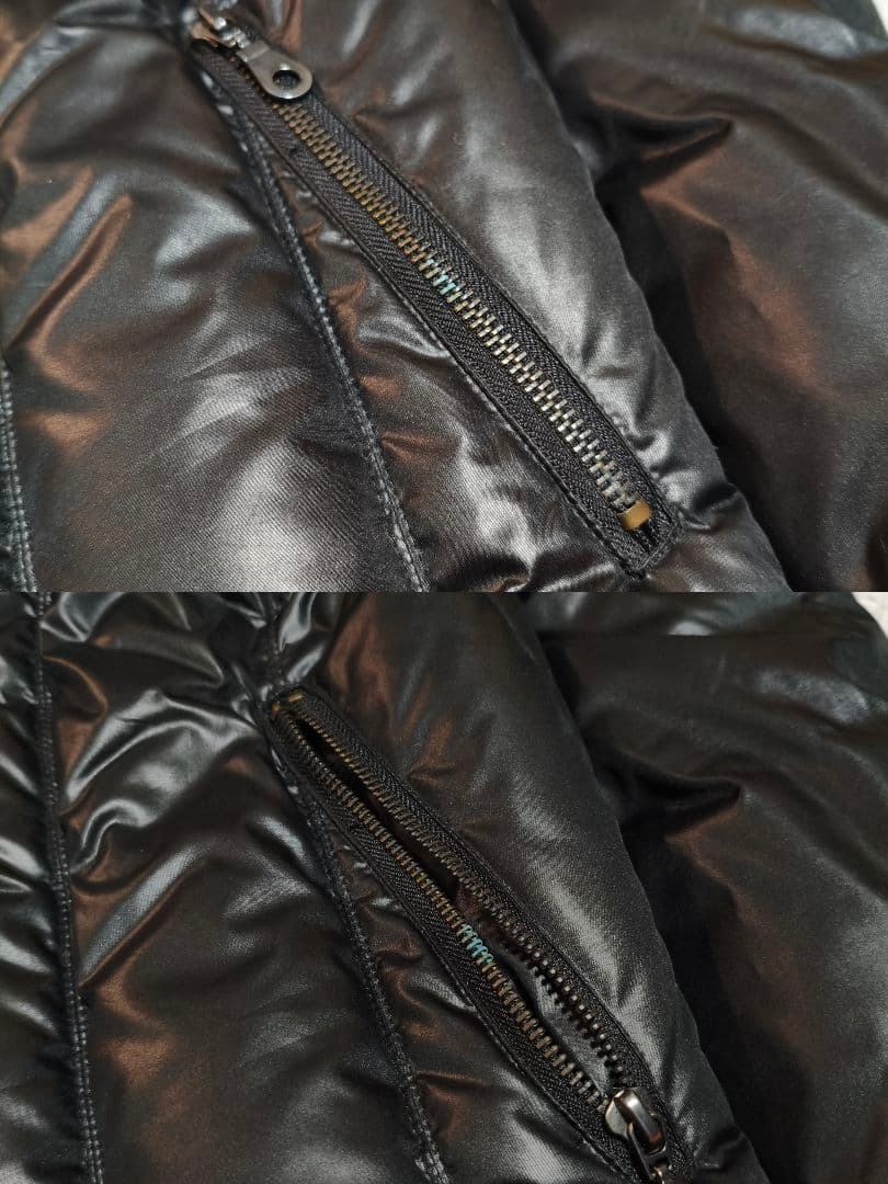 00s FUGA ダウンジャケット 光沢 y2k お兄系 平成ギャル グランジ