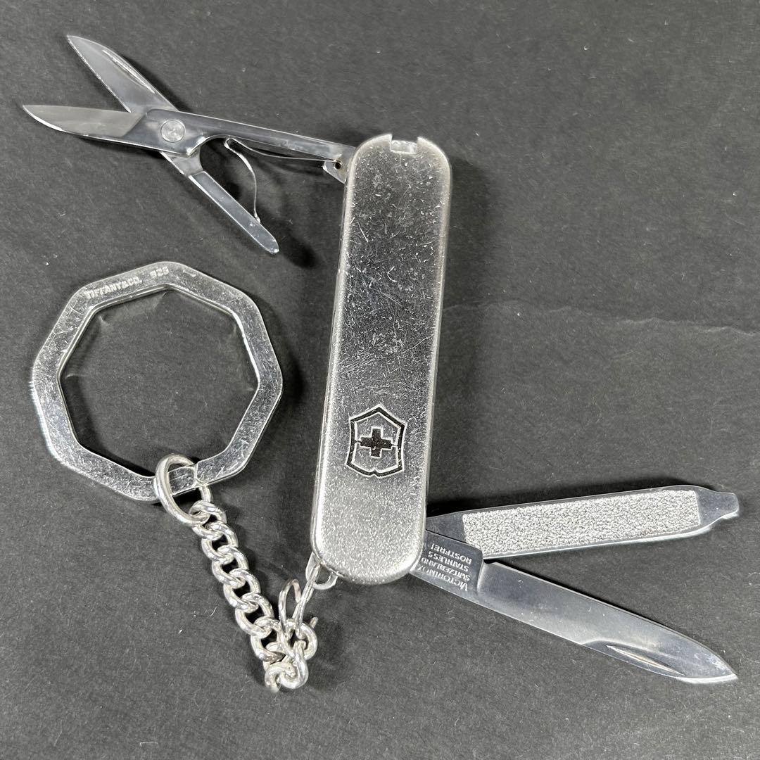 ティファニー ヴィクトリノックス マルチツール ハサミ ナイフ シルバー925