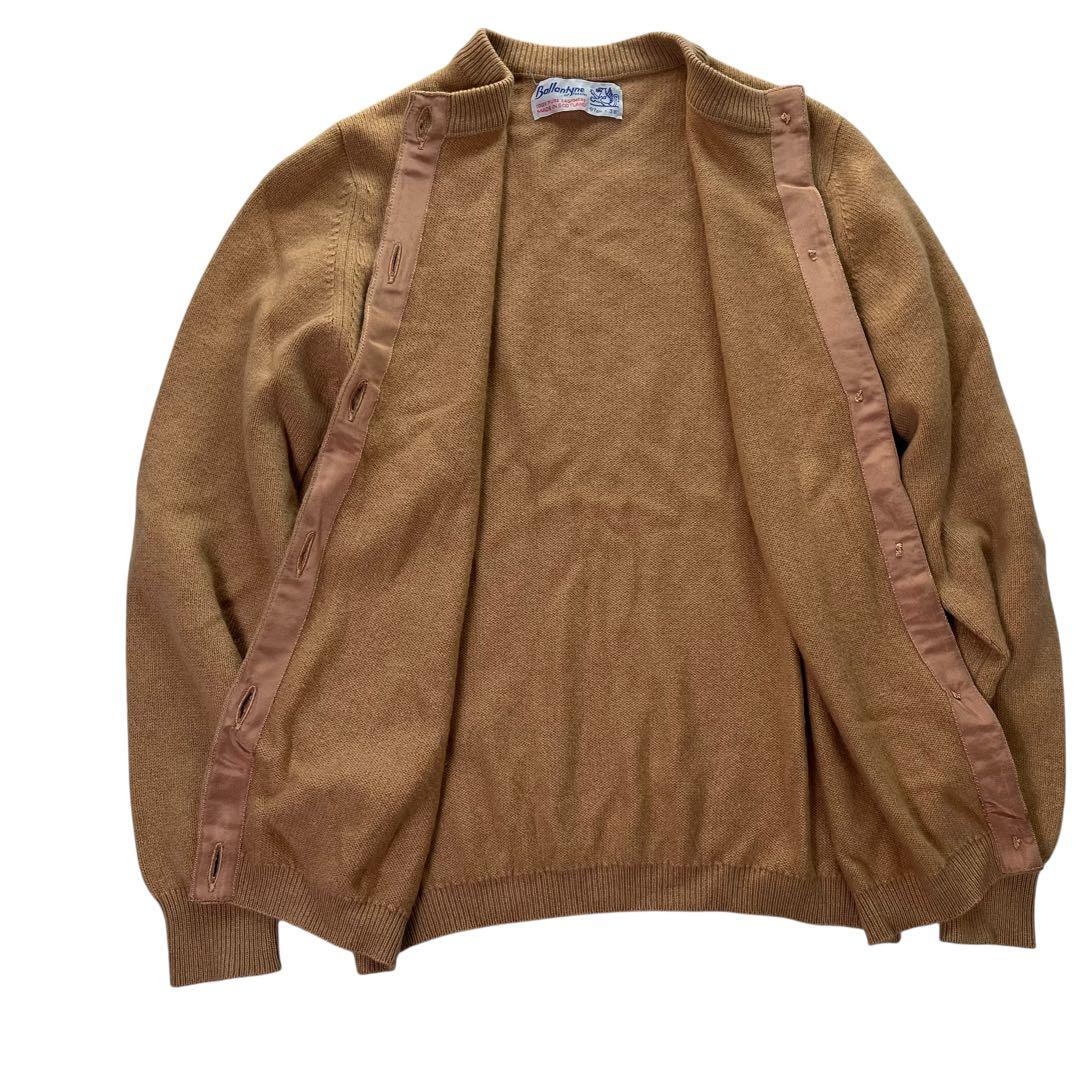 バランタイン　カーディガン　旧タグ　金ボタン　カシミヤ　スコットランド製
