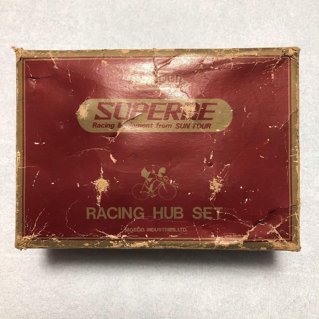 激レア!! 初期型サンツアー シュパーブ ピストハブ28H前後セット