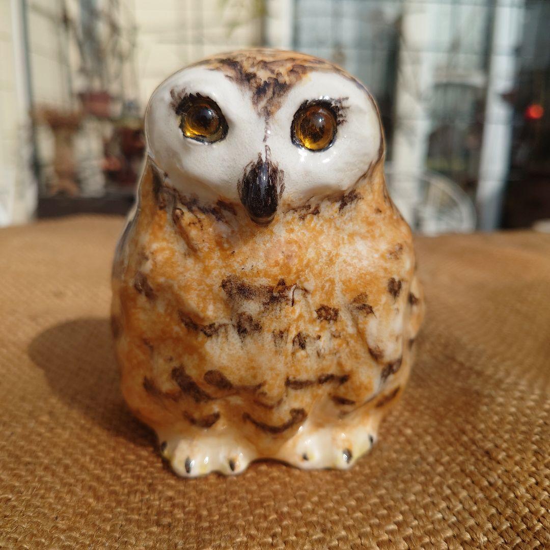 WINSTANLEY OWL　ふくろうのオブジェ(黄色)