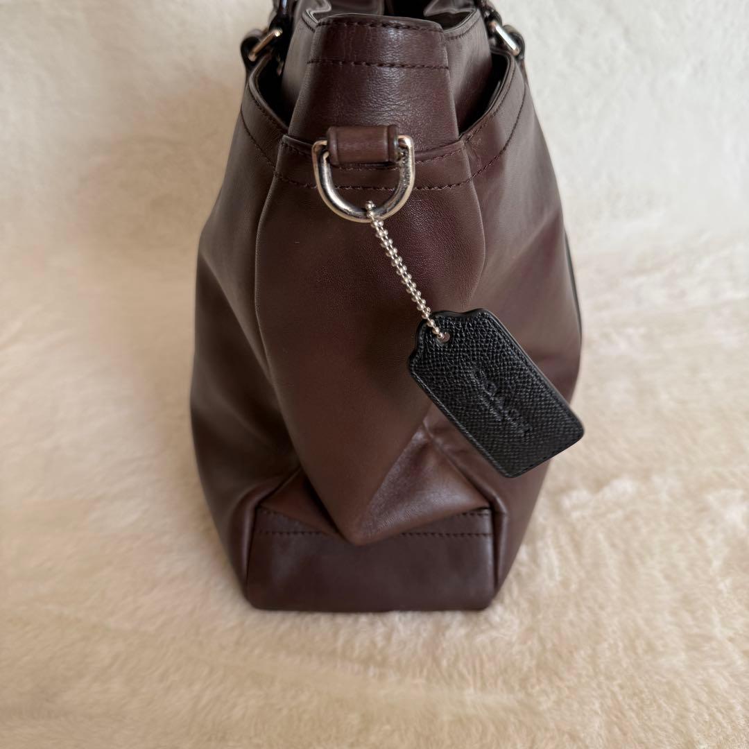 コーチ ビジネスバッグ ブリーフケース 2way レキシトン レザー ブラウン