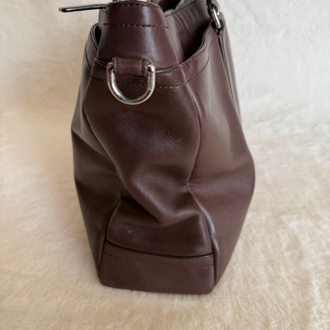 コーチ ビジネスバッグ ブリーフケース 2way レキシトン レザー ブラウン