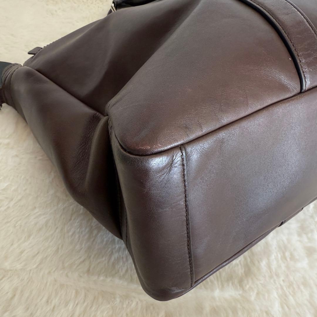 コーチ ビジネスバッグ ブリーフケース 2way レキシトン レザー ブラウン