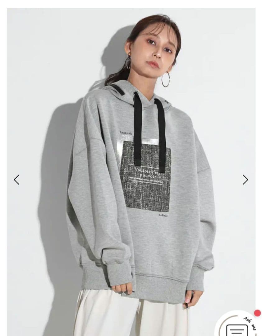 ヤマダヤ　スコットクラブ　ジップデザイン箔ロゴパーカー　グレー