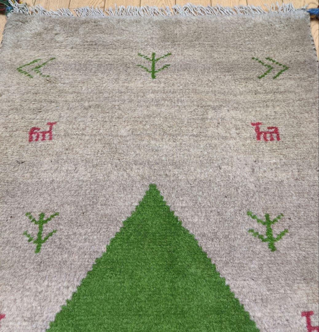 Summer SALE ペルシャ絨毯　ギャッベ　新品 88x60 cm