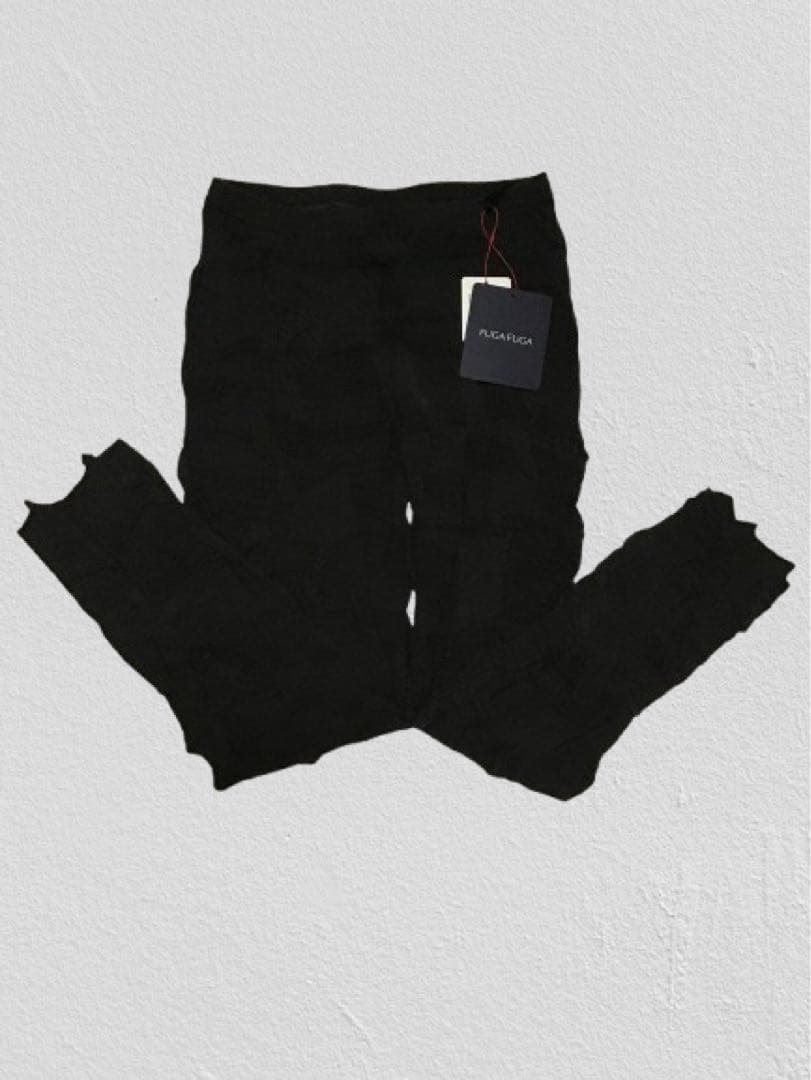 【新品未使用タグ付】佐藤繊維・FUGA FUGA ダークグレー・レギンス