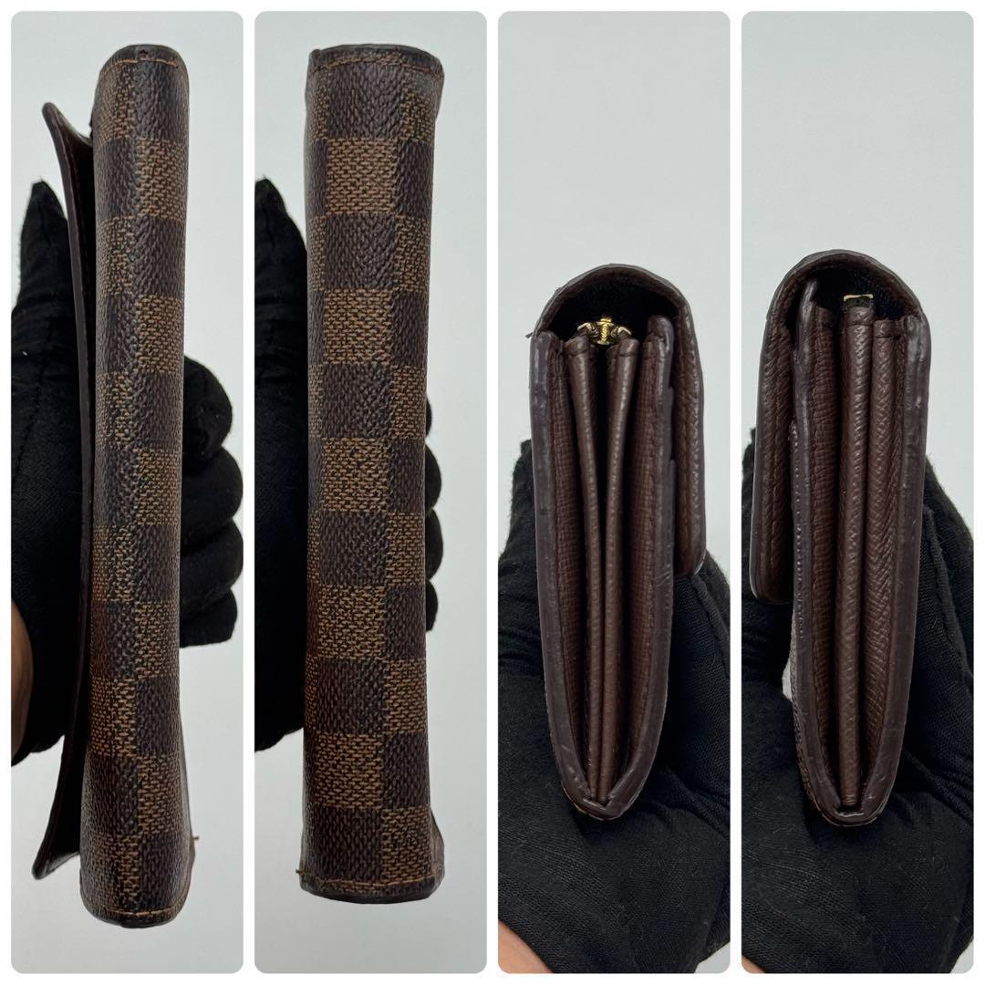 美品✨️ルイヴィトン　ダミエ　エベヌ　ポルトフォイユ　サラ　長財布　カード１０枚