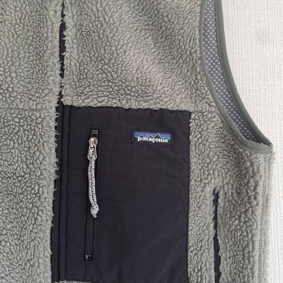 USA製　patagonia レトロx ベスト　フリース　カーキ　グリーン　S