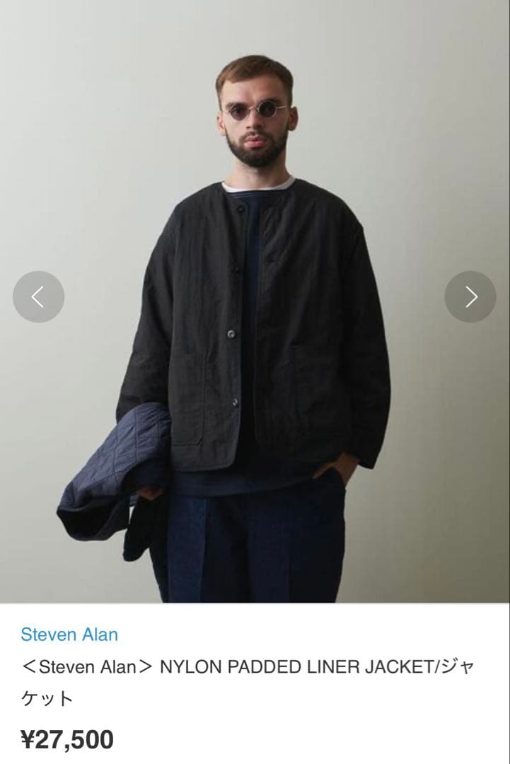 Steven Alan ノーカラーブルゾン