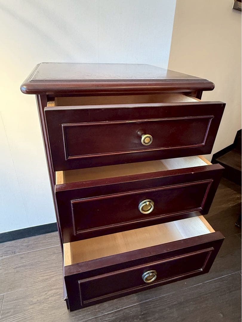 東海家具　5段スリムチェスト 木製キャビネット　アンティーク　TOKAIKAGU