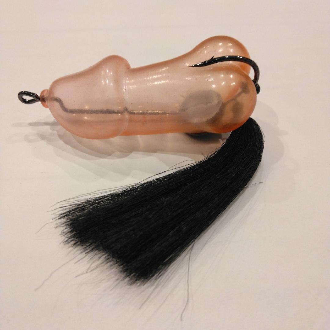 クリアピンク ハードルアー ブラックファー付き