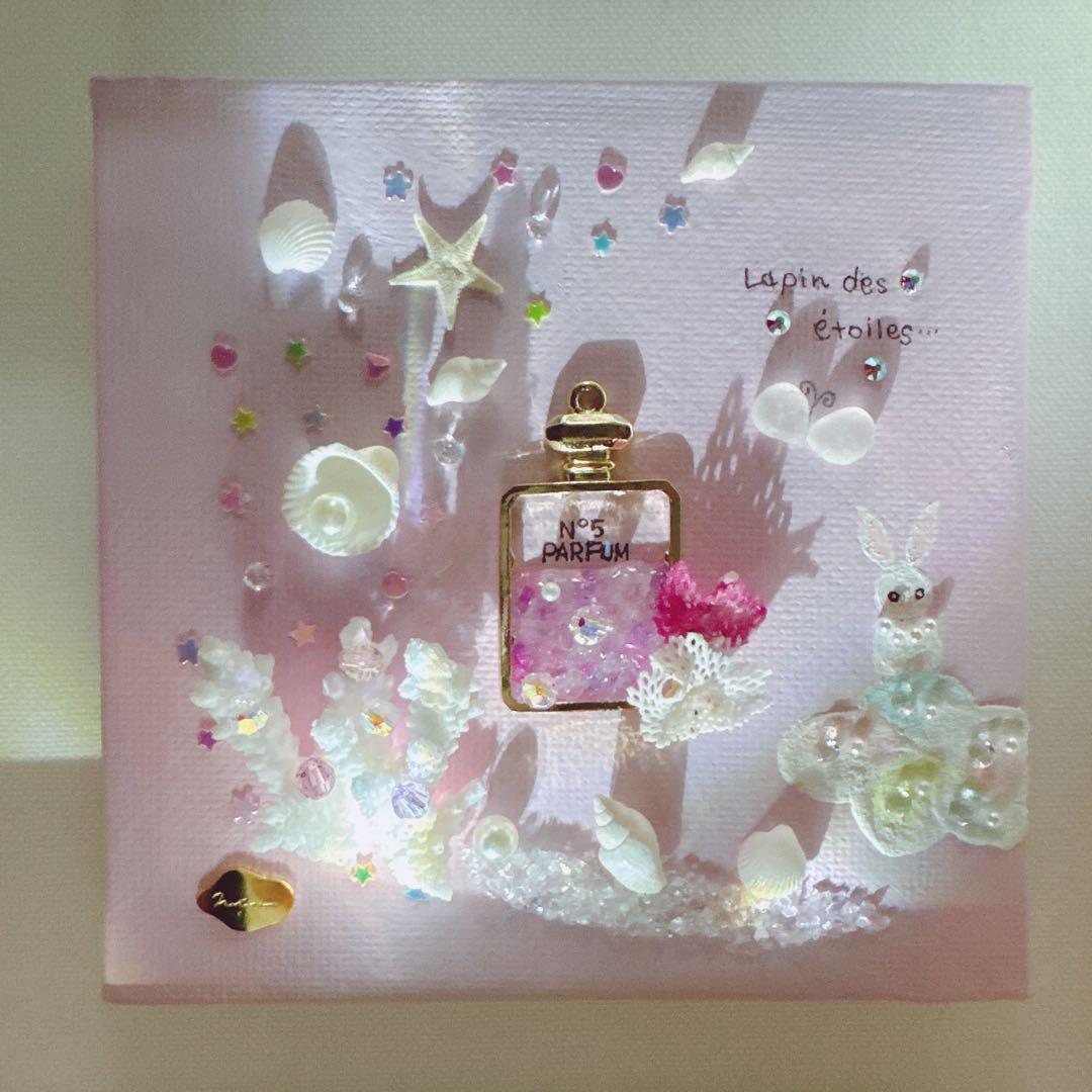 ꫛꫀꪝ✧‧˚「恋する星うさぎ」シーグラスアート 貝殻 珊瑚