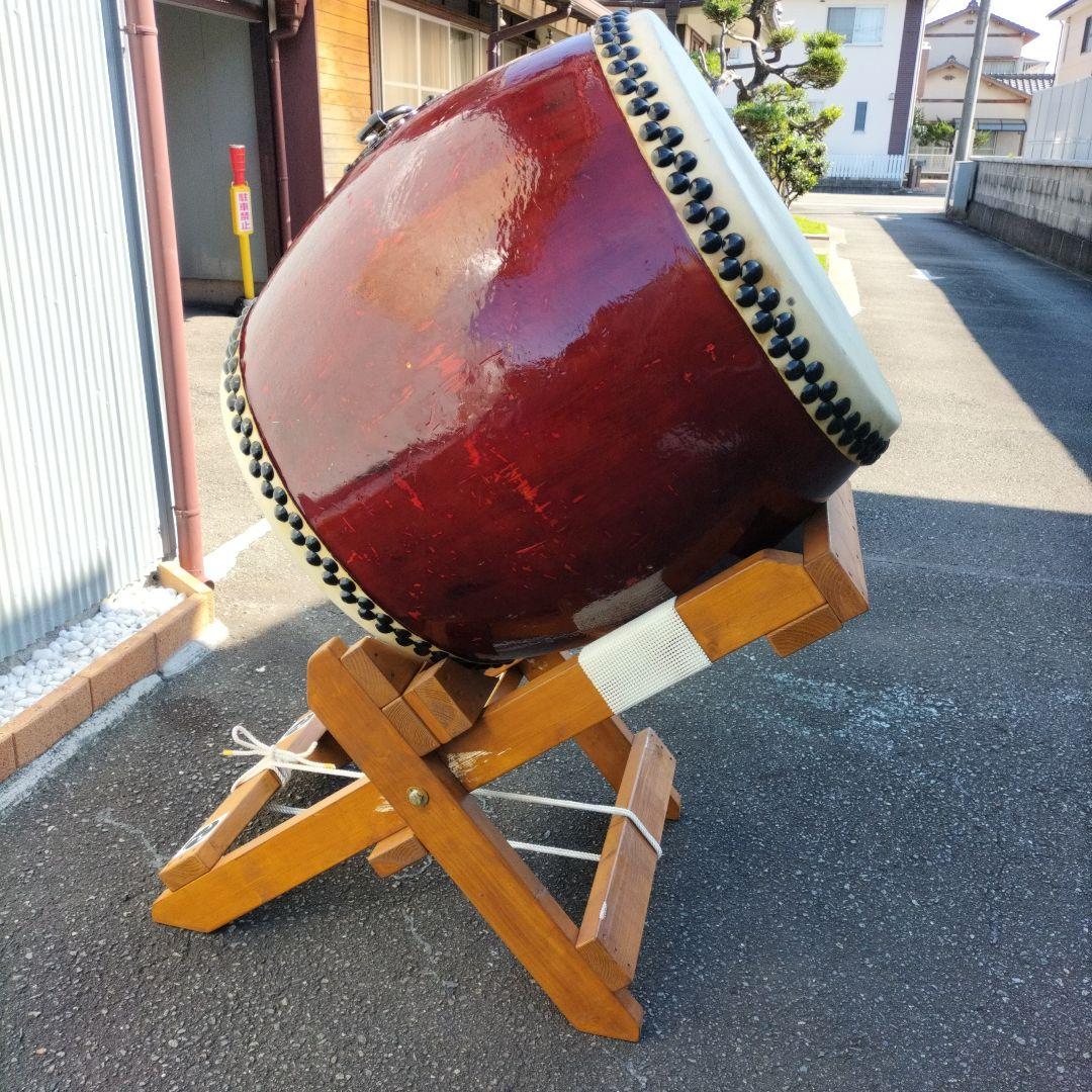 mura様　ご依頼商品　長胴太鼓　桶胴太鼓　斜め打ち太鼓台中古品③
