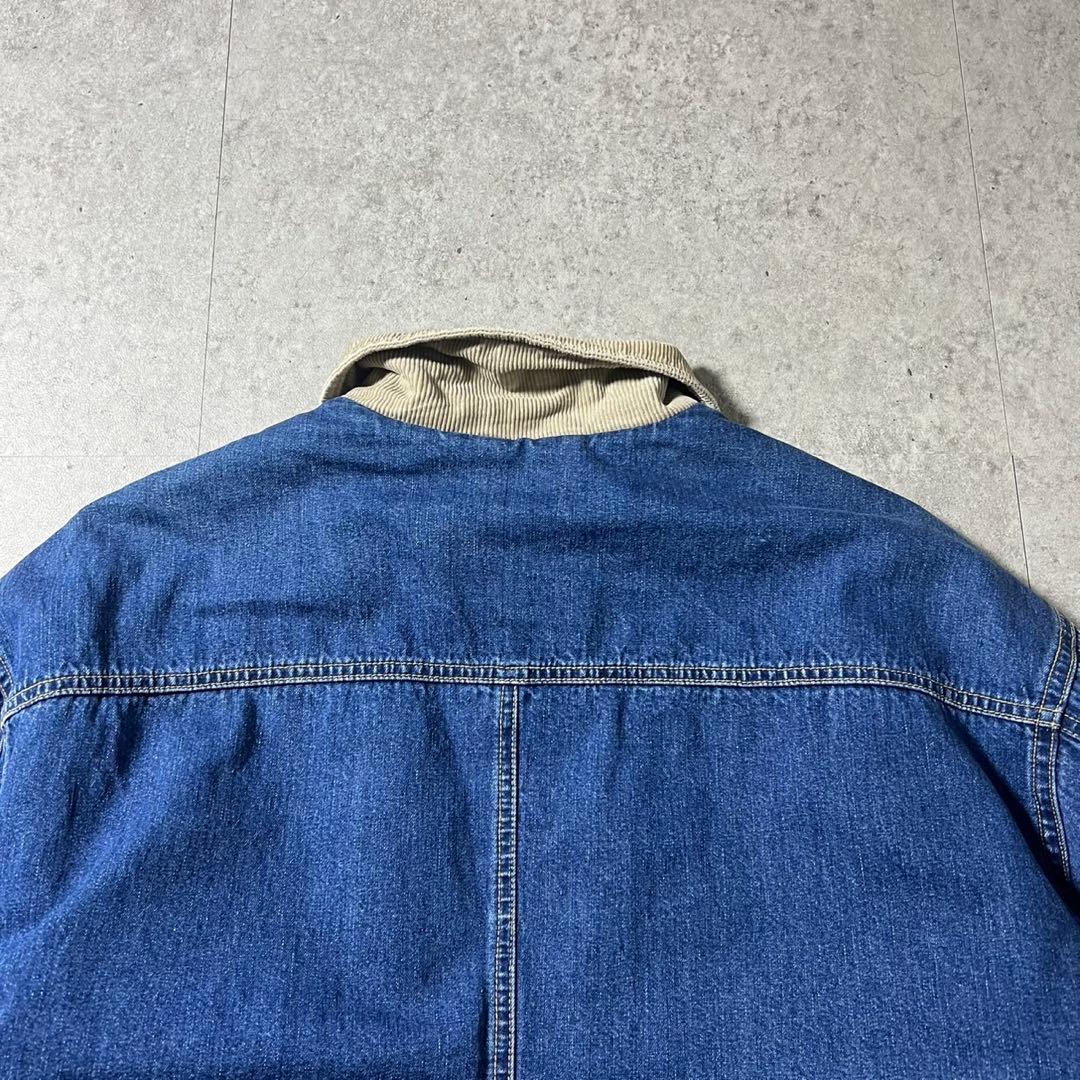 90s OLD GAP デニムボアジャケット L 襟コーズ カバーオール