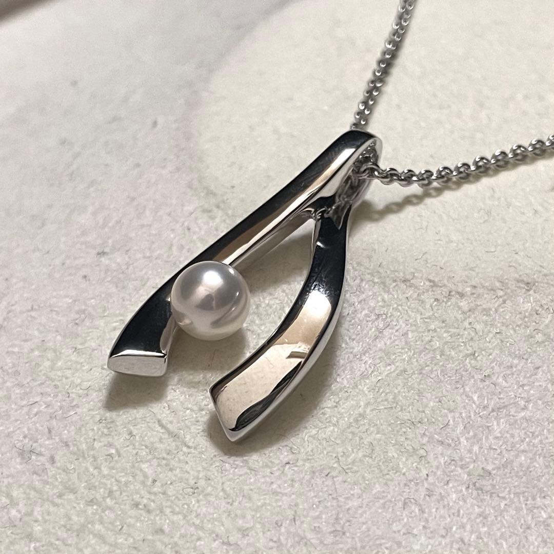 【ミキモト✨美品】 あこや真珠 ネックレス 7.0 ペンダント パール 1ピース