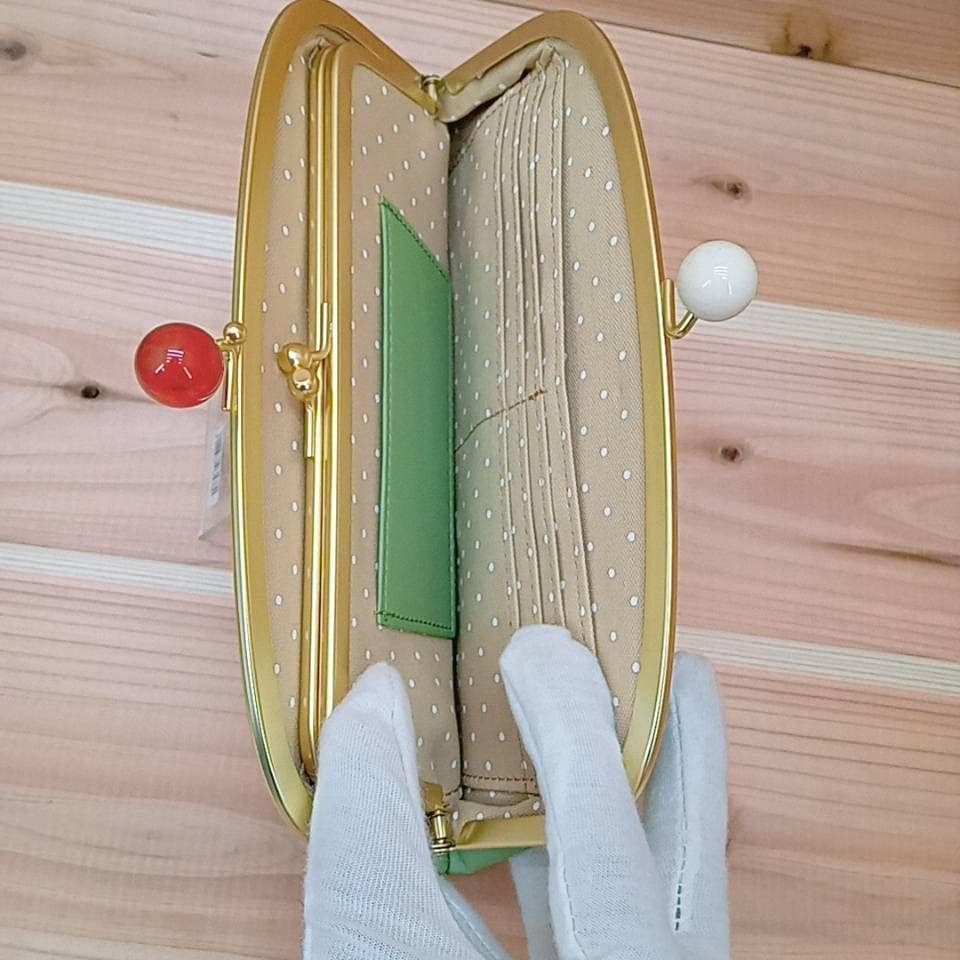 未使用　大きめ　がま口　長財布　レディース　ピンク　ズッケロフィラート　小銭