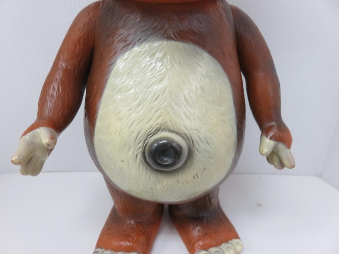 イヌクマ ジャイアント ブースカ 茶成型 クリーム 金冠 約40cm