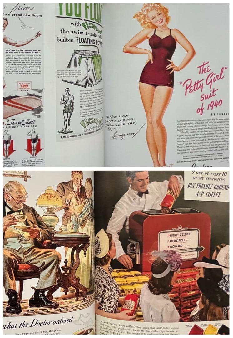 洋書 All-American Ads 40s 広告 スペースエイジ インテリア