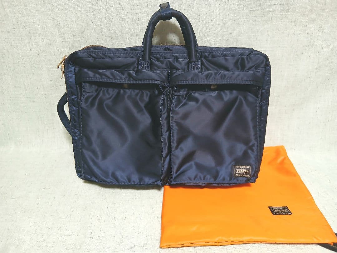 バッグ PORTER TANKER 3WAY DOCUMENT BAG W zip
