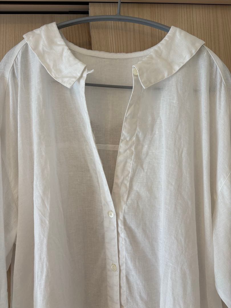 ネストローブ リネンルーズミディカラーシャツ