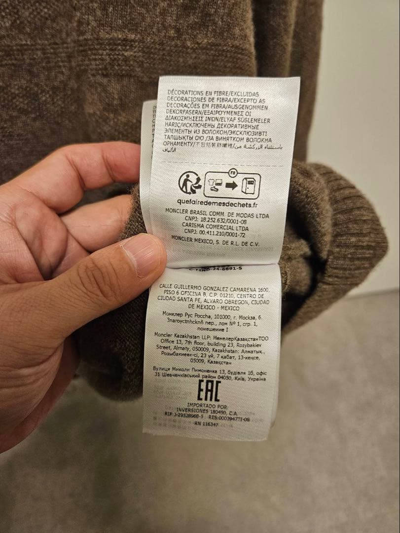 Rick Owens MONCLER 24AW カシミヤ混 コラボ ニット M